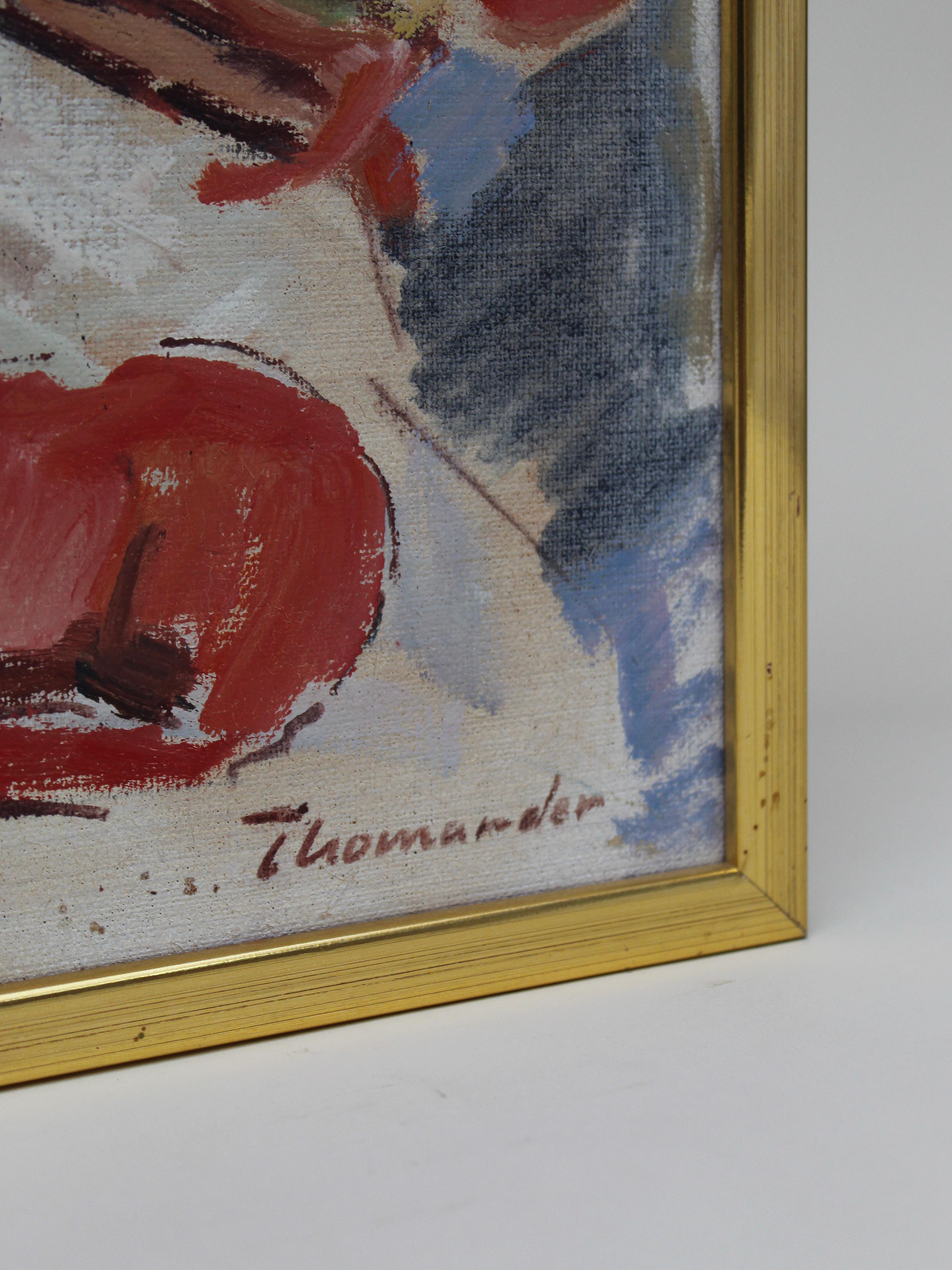 Stillleben Ölgemälde auf Leinwand, Harry Thomander (1926-2007) im Angebot 3