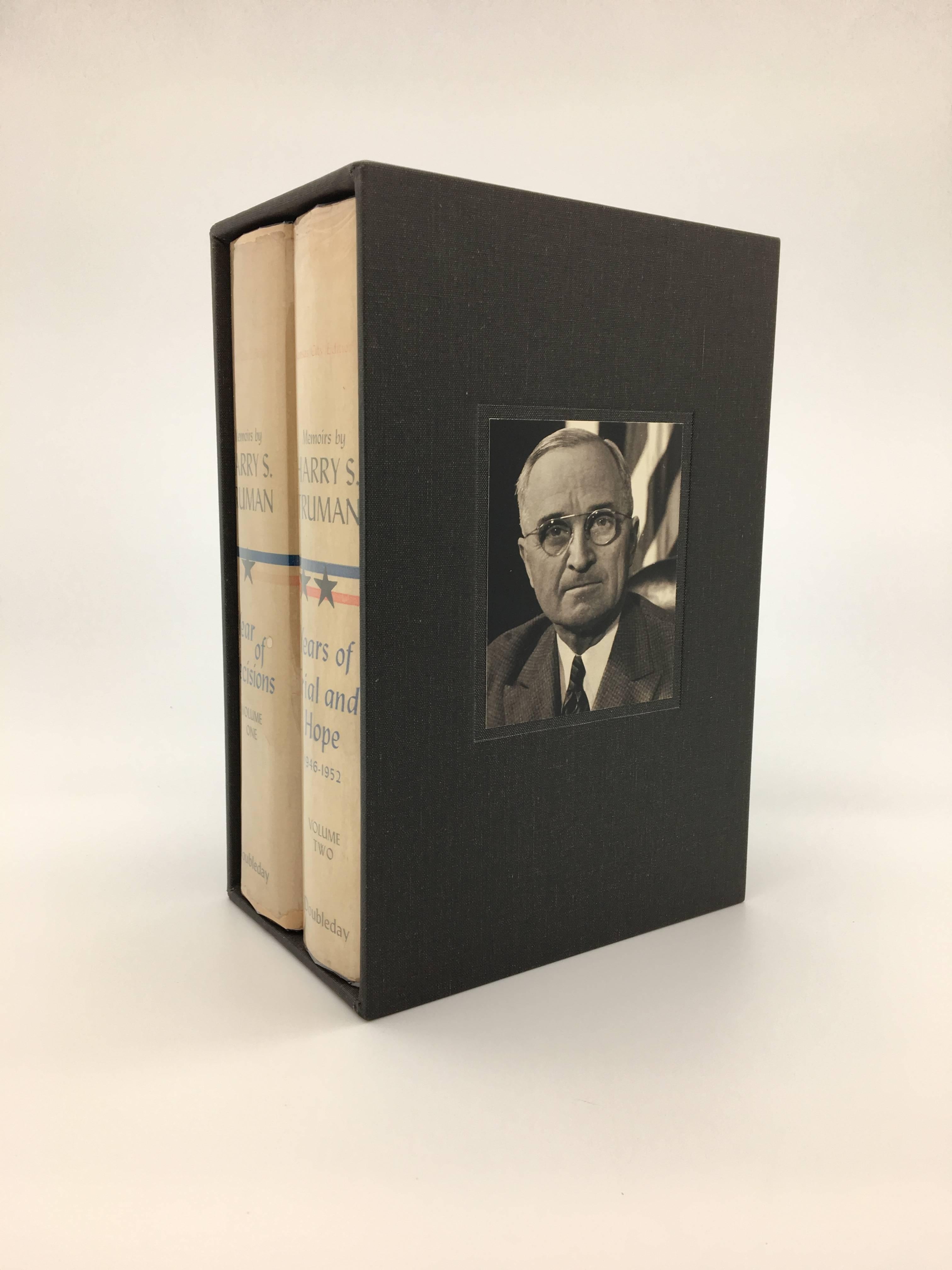 Harry Truman Signed First Edition Set of His Memoirs, Dated March 3, 1956 In Excellent Condition In Colorado Springs, CO