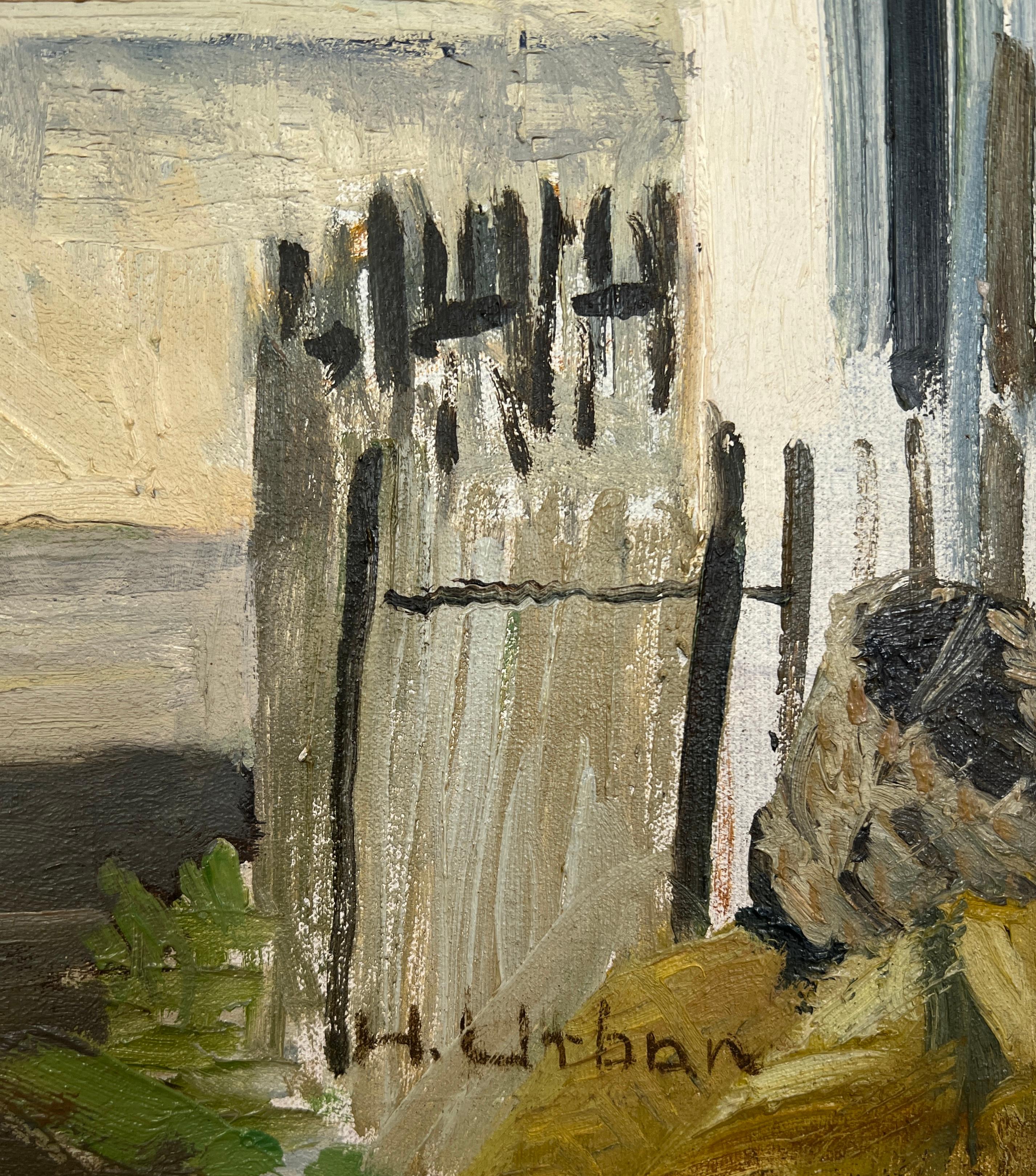 Village de Geneva - Moderne Painting par Harry Urban