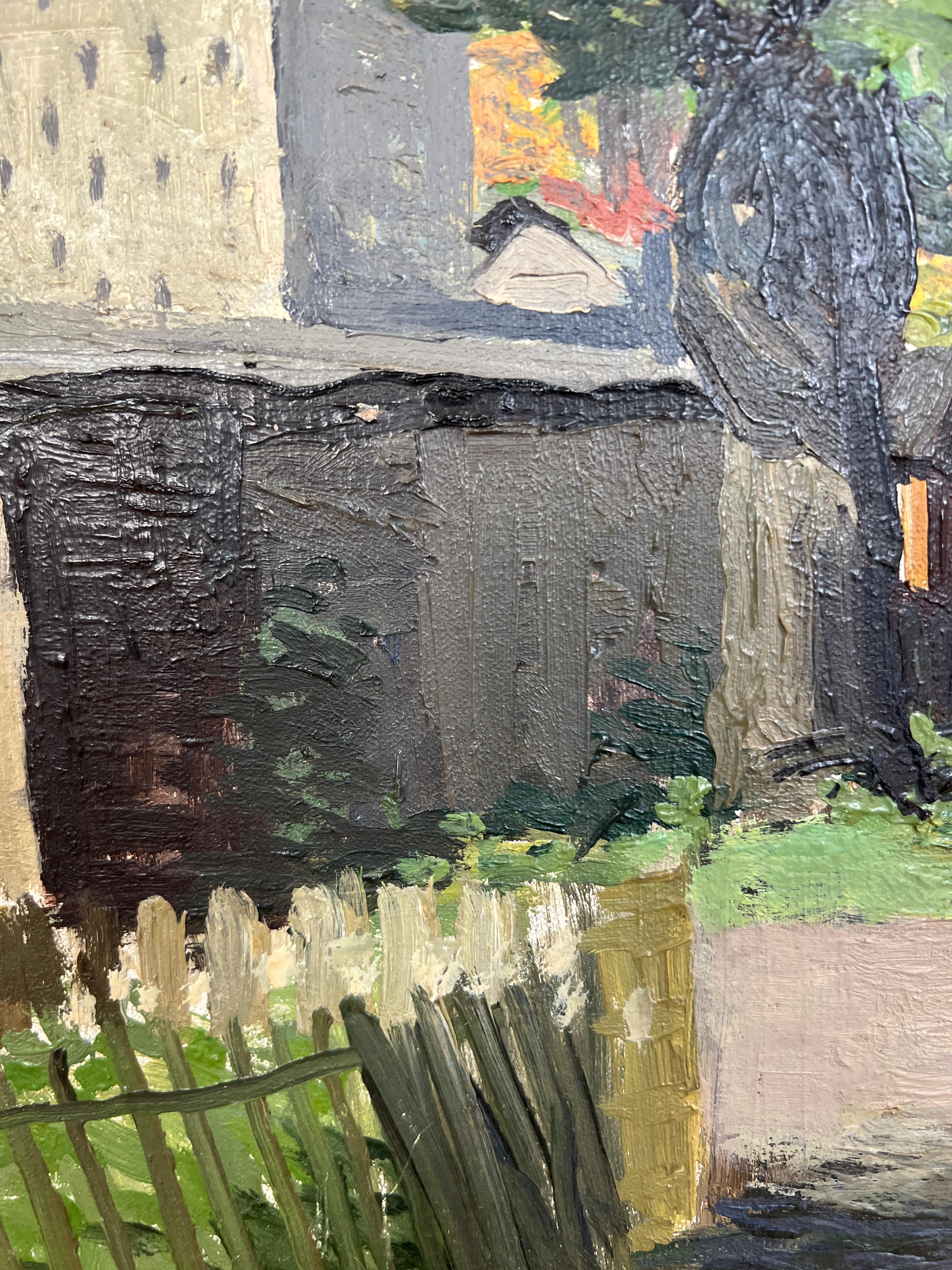 Travail sur la toile



Cette œuvre d'art représente avec beaucoup de précision et de sensibilité une scène rurale idyllique, probablement dans un village genevois. L'artiste a authentiquement capturé le calme du matin ou du soir d'une petite ruelle