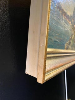 "Leman Lake" Geneva Swiss by Harry Urban - Oil on wood 42x55 cm