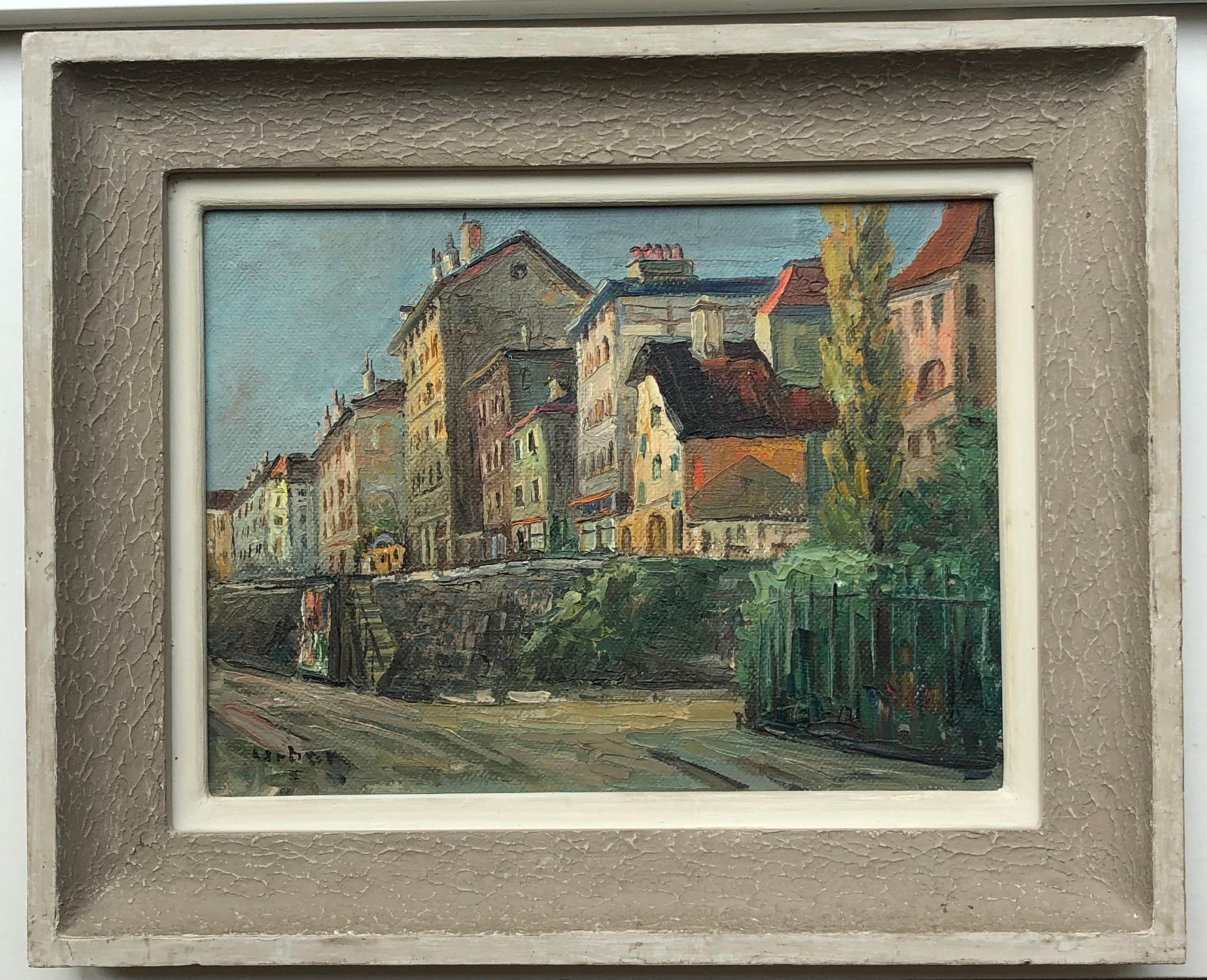Old Town, Geneva - Painting by Harry Urban