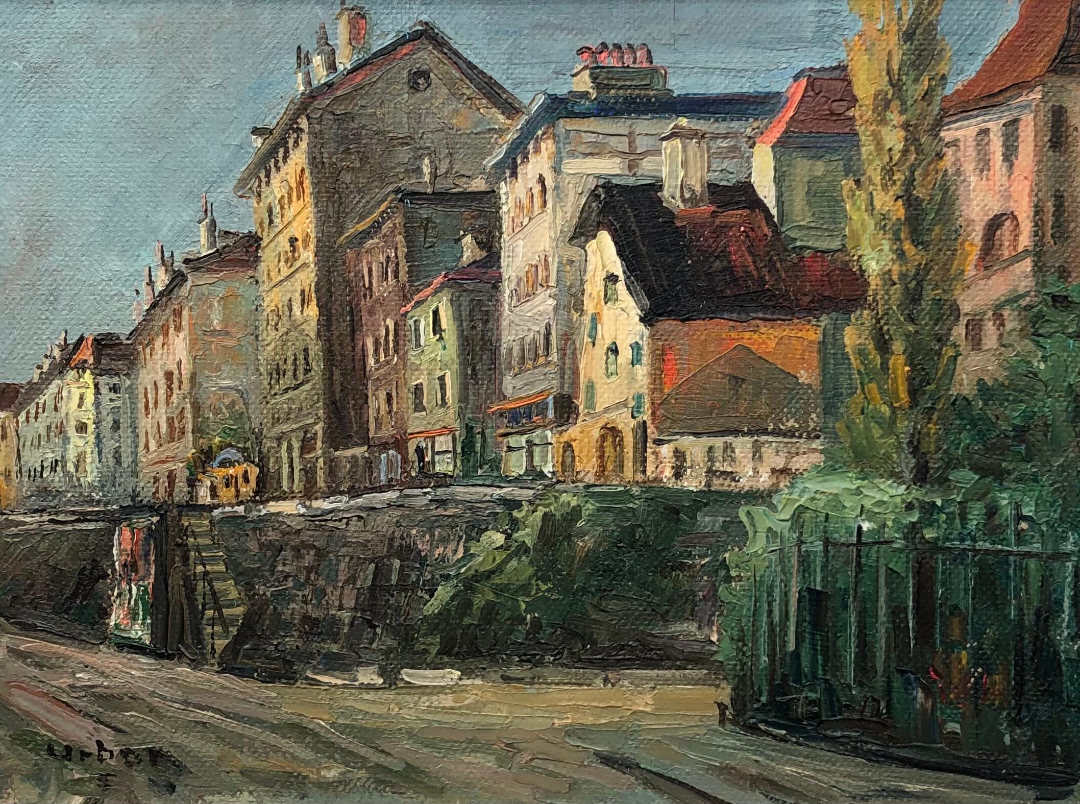 Landscape Painting di Harry Urban - Città vecchia, Ginevra