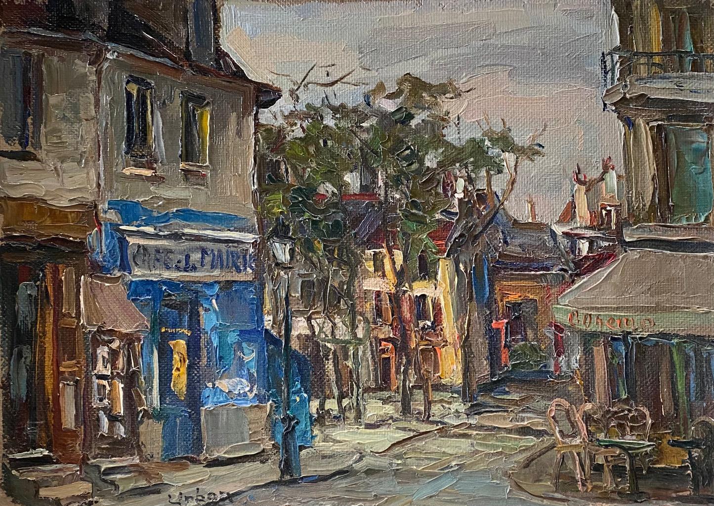 "Place du Tertre Paris" by Harry Urban - Oil on wood 49x36 cm