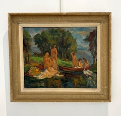 The bathers and the swan