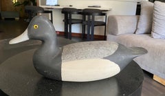 Harry V. Shourds Signed Vintage Antique Wood Duck Decoy Sculpture