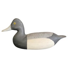 Harry V. Shourds Signed Vintage Antique Wood Duck Decoy Sculpture