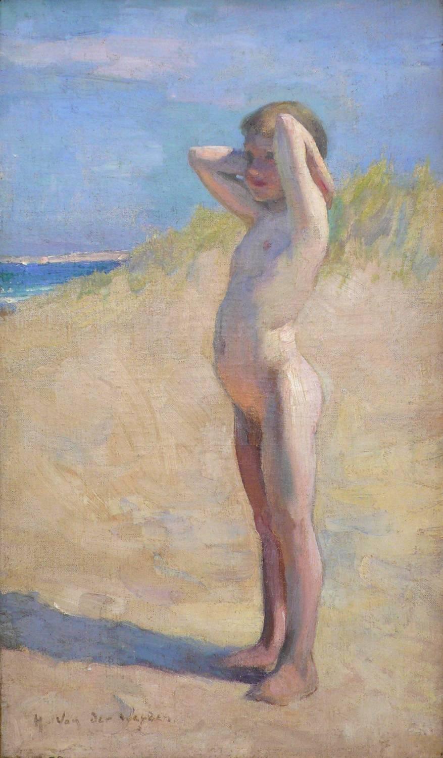 Un jour à la plage - Painting de Harry Van der Weyden