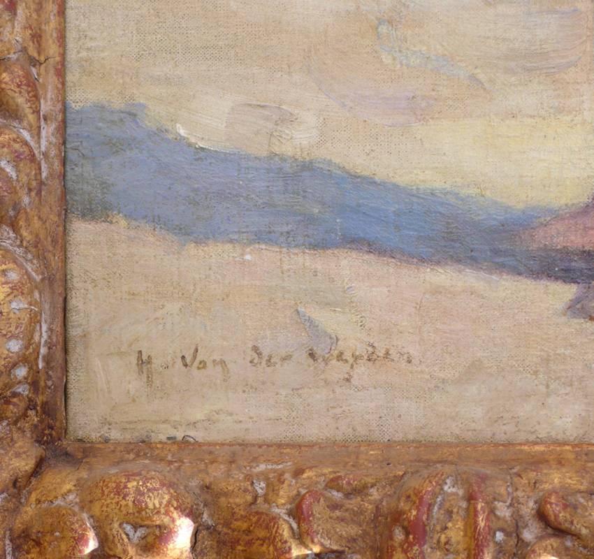 Un jour à la plage - Impressionnisme Painting par Harry Van der Weyden