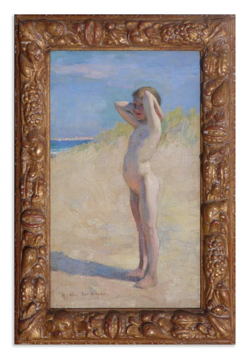 Landscape Painting Harry Van der Weyden - Un jour à la plage