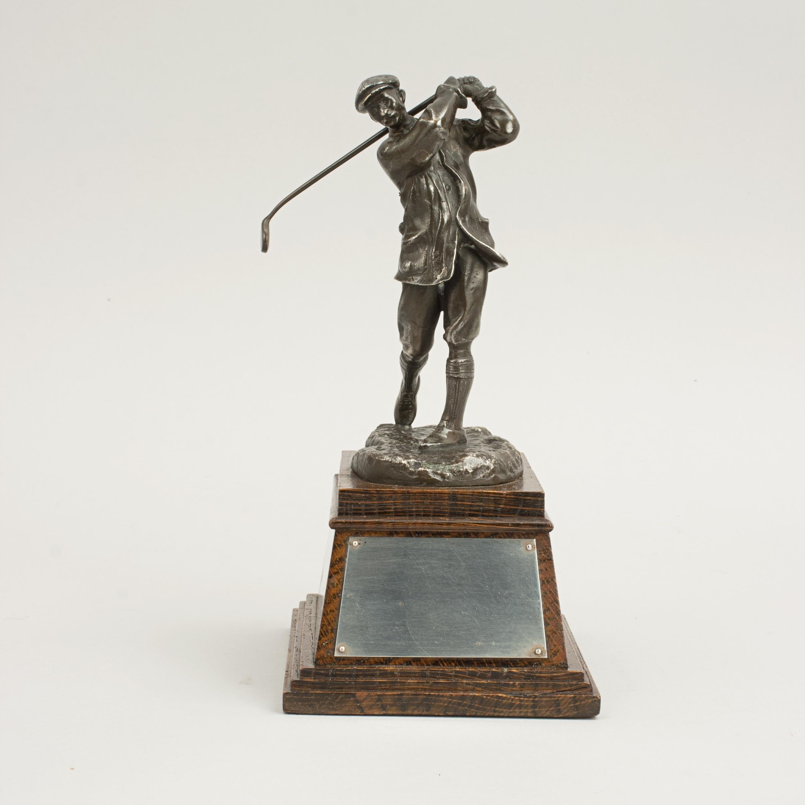 Early 20th Century Harry Vardon Golf Figure by Elkington For Sale
