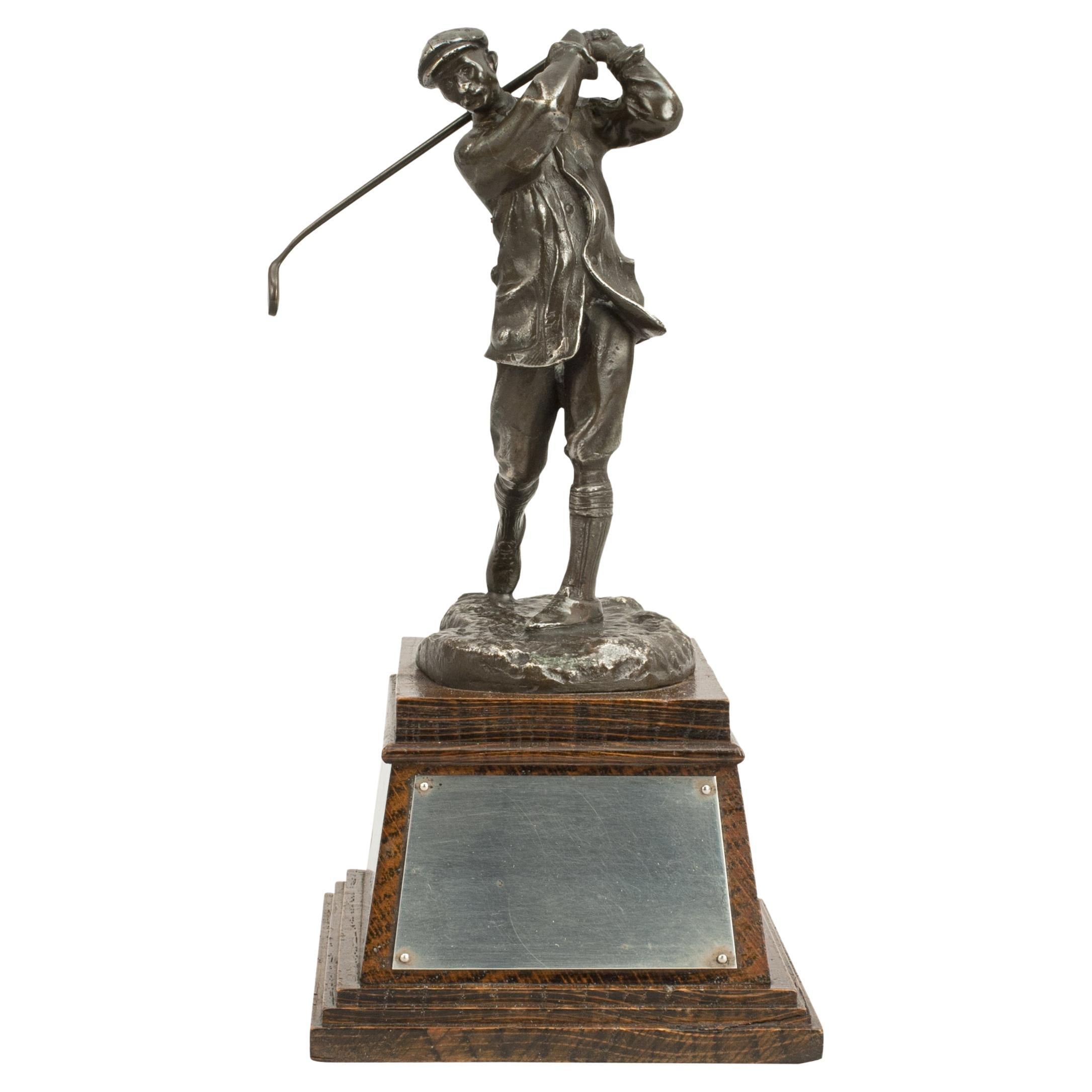 Harry Vardon Golf Figure by Elkington For Sale