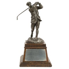 Figure de golf Harry Vardon par Elkington