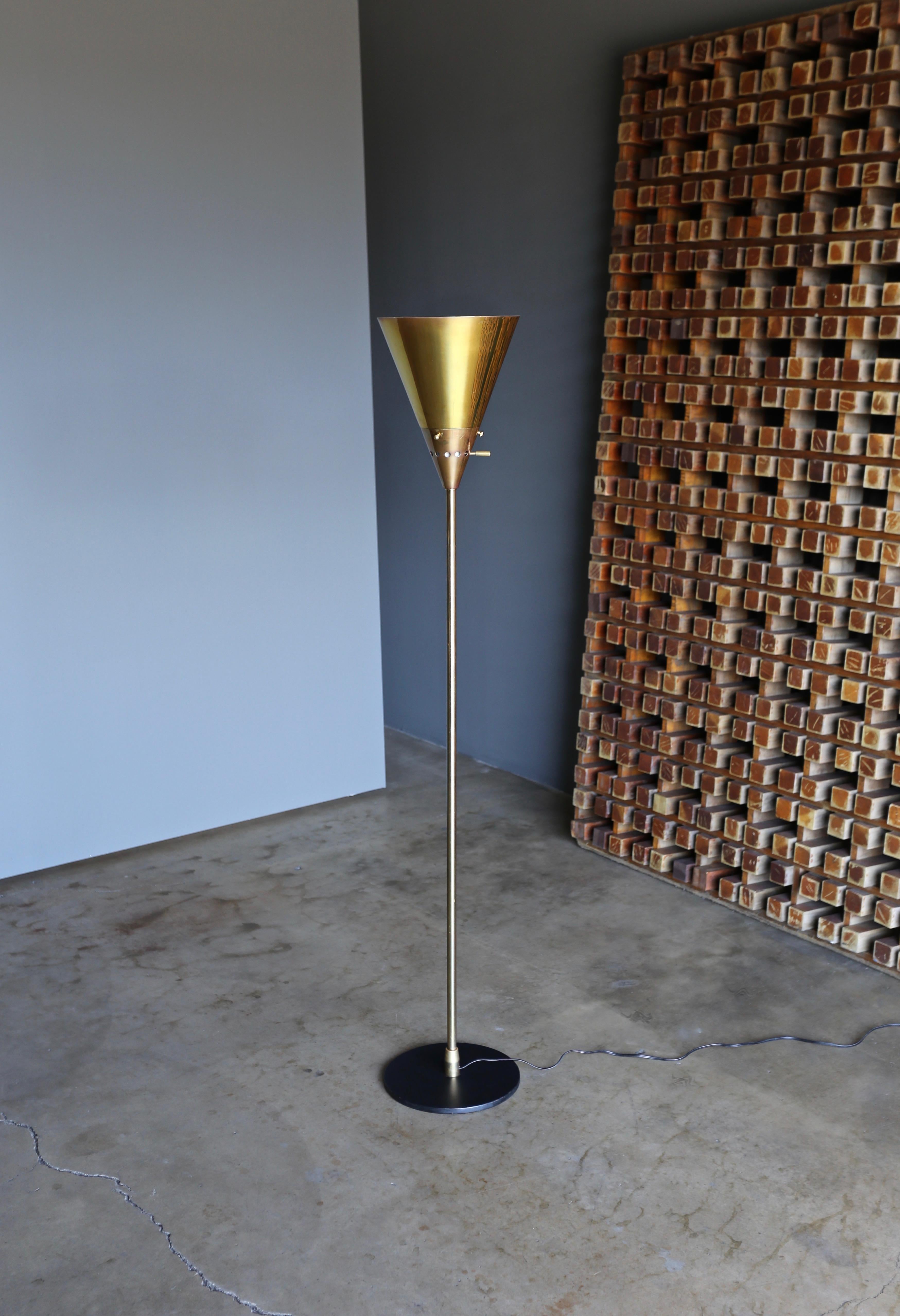 20th Century Harry Weese “Baldry” Indirect Floor Lamp, circa 1945