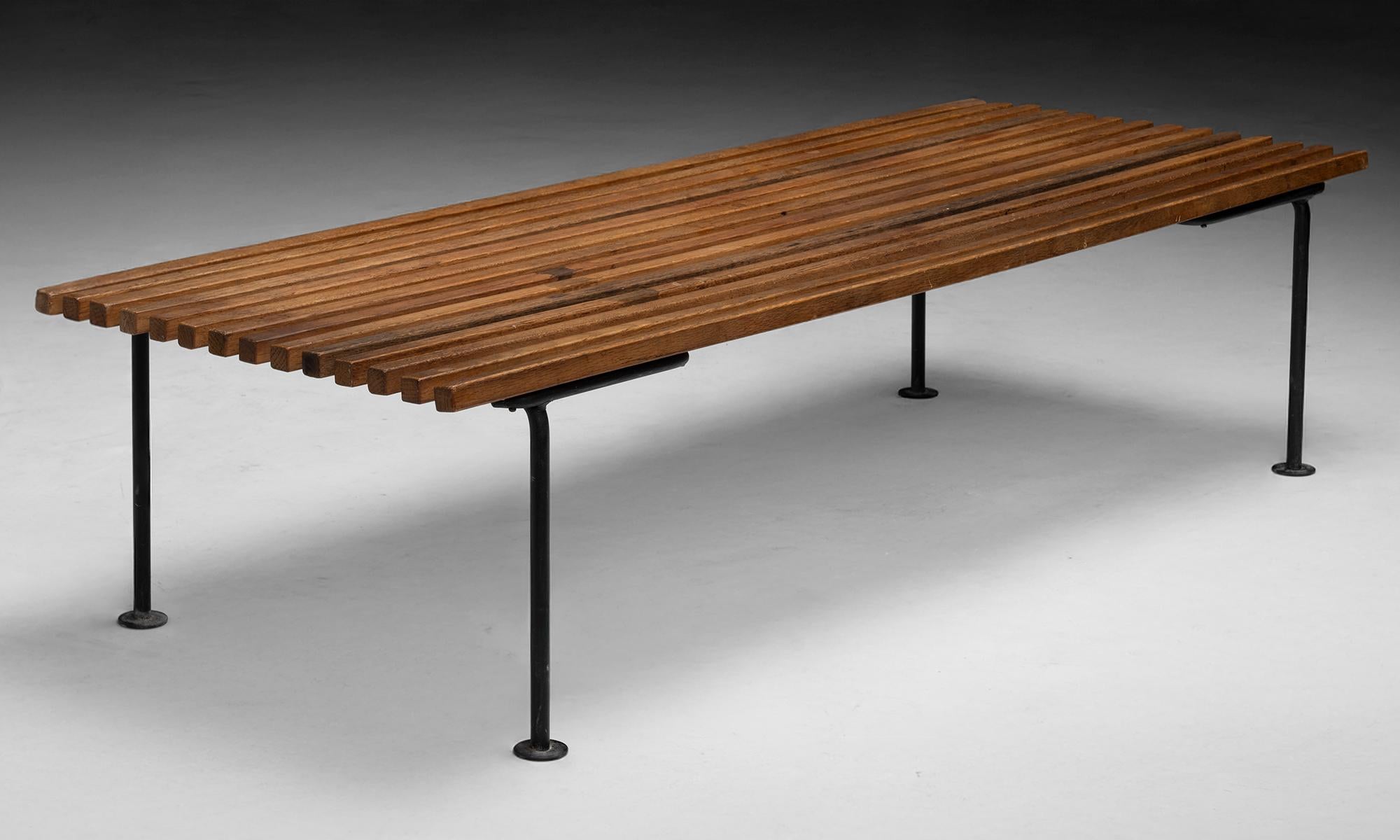 America, 1955
Made from birch wood and iron, designed by Harry Weese for the Baldry line of Baldwin Kingrey.
54”L x 20.25”d x 13”h
$ 4,200