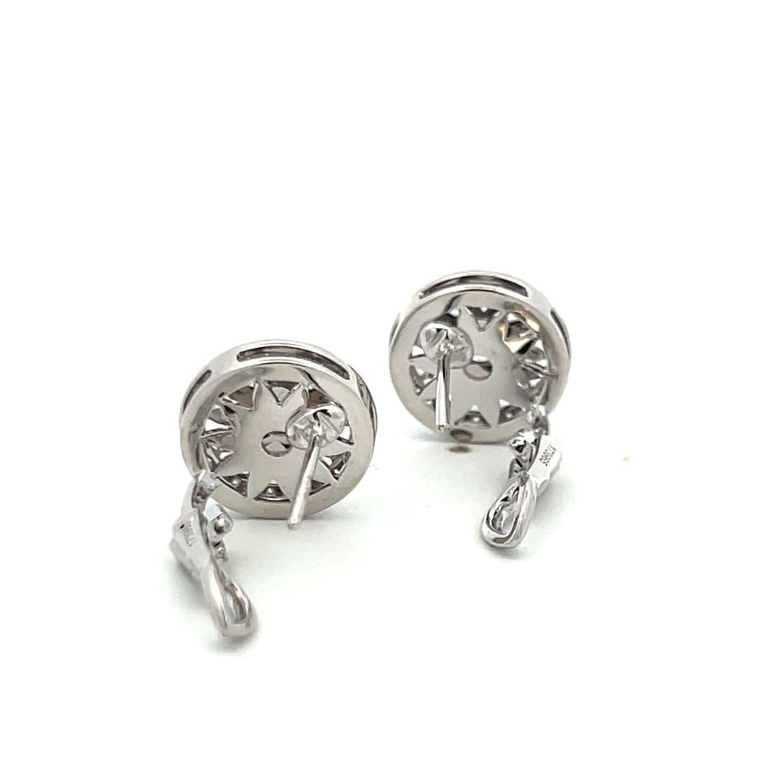 Harry Winston 0.55 Carat Round Brilliant F VS1 Diamond Platinum Clip On Earrings For Sale 5