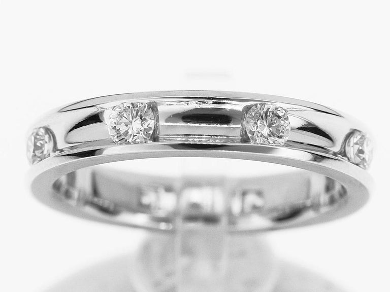 Harry Winston 0.68 Carat Diamond Platinum Voilà Wedding Band Ring For