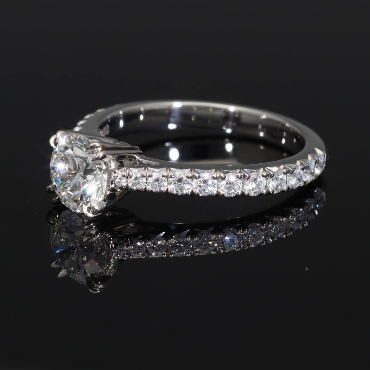 Harry Winston Anillo de Amor Brillante en Platino de 0,75 Quilates F-VVS2-3Ex US4 1/4 en venta 6