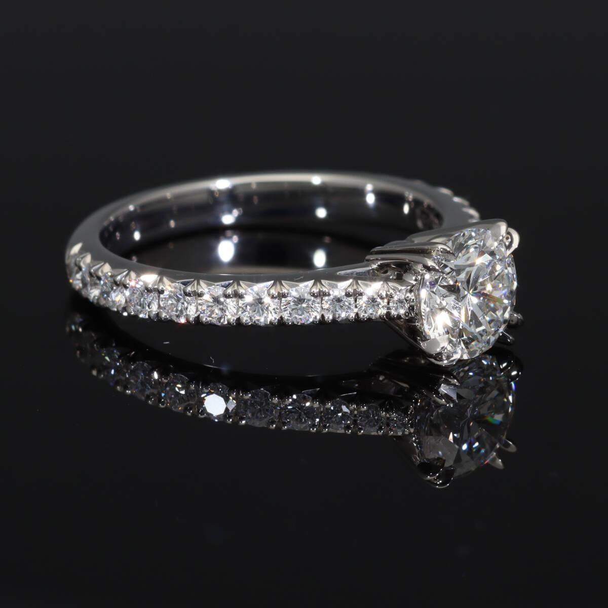 Harry Winston Anillo de Amor Brillante en Platino de 0,75 Quilates F-VVS2-3Ex US4 1/4 en venta 7