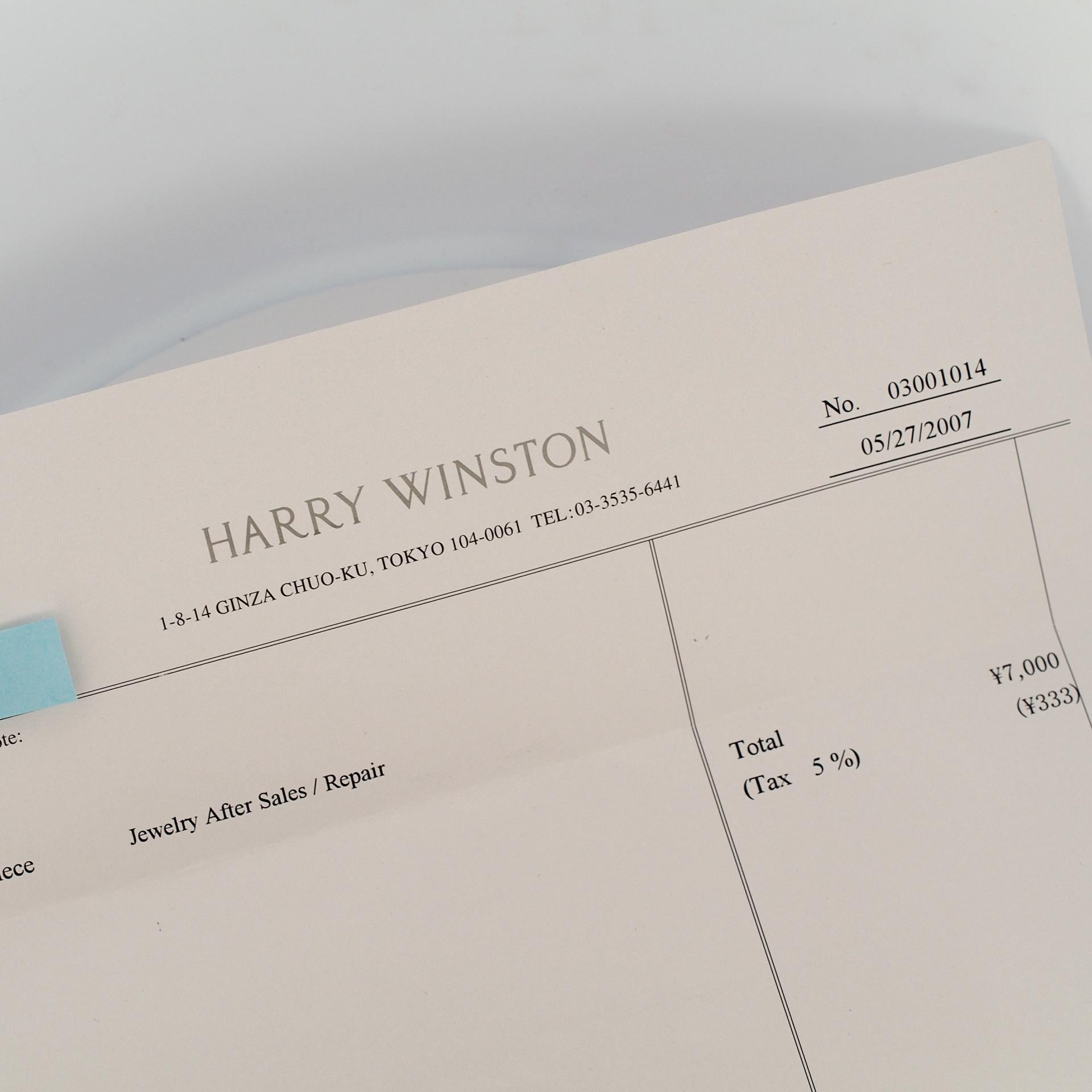 Harry Winston 0.80 ct Heart shape Diamond Solitaire Ring Pt 950 US 5.75 1