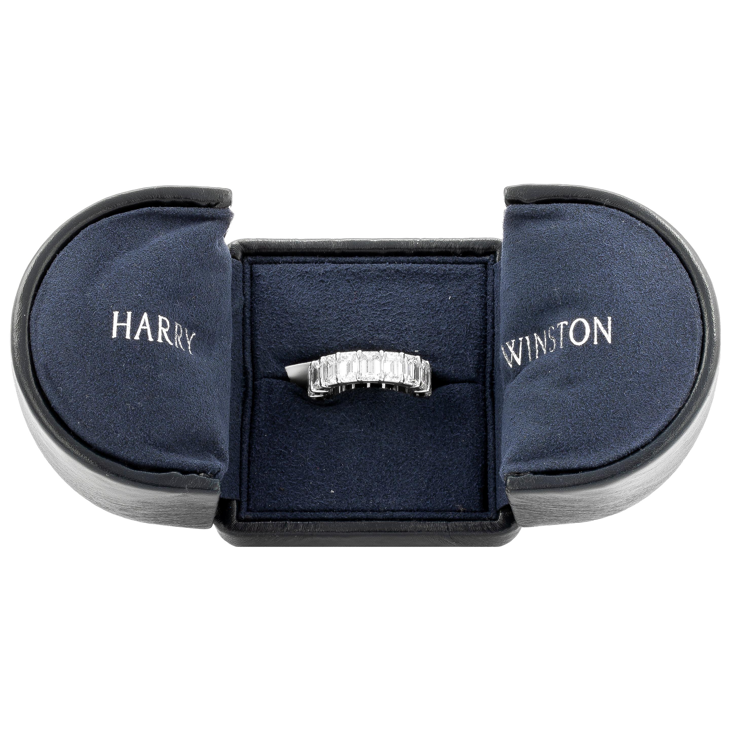 Harry Winston 10.36 Carat Diamond Eternity Band Platinum Ring Wedding Band