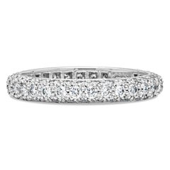 Harry Winston 1.08 Carats Total Round Diamond Micro-Pave Eternity Wedding Band