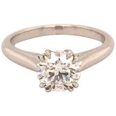 Harry Winston 1.11 Carat GIA Certified F-VS1 Diamond Engagement Ring in Platinum