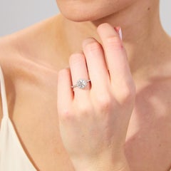 Harry Winston 1.18cts Brilliant Diamond Engagement Ring GIA E VVS1 Triple Ex