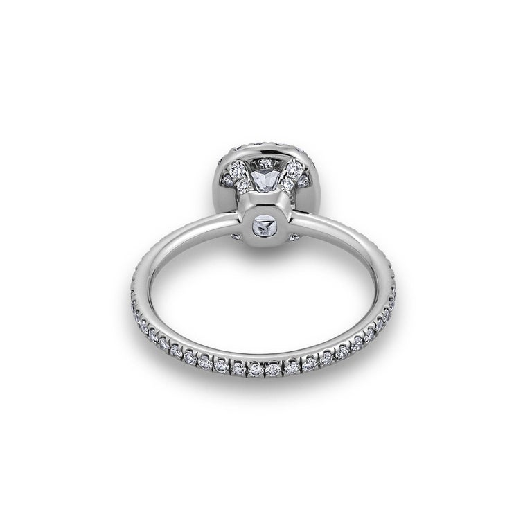 Harry Winston 1.28 Carat Cushion Cut Diamond Platinum ...