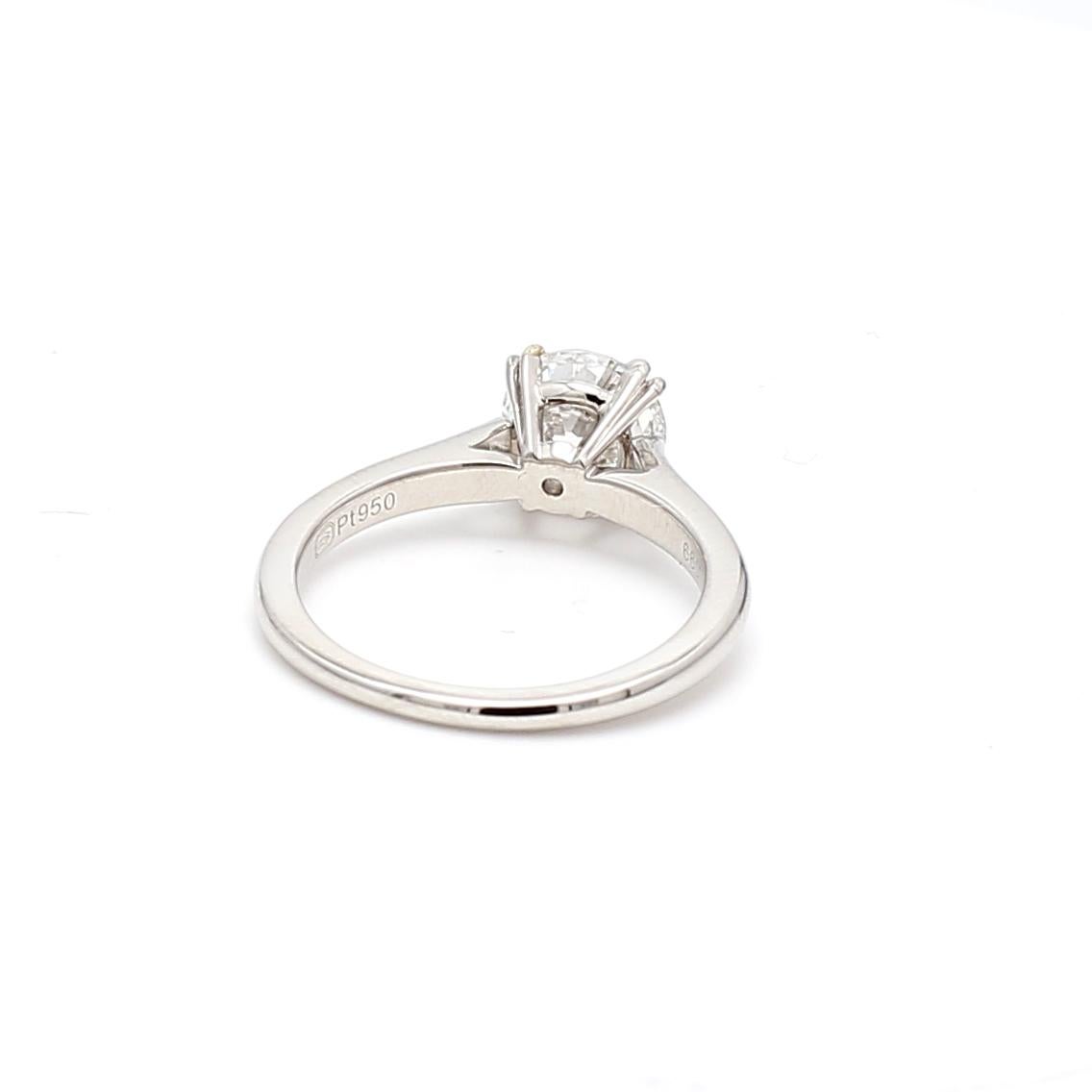 Harry Winston 1.32 Carat Round Brilliant D VVS1 Diamond Platinum Engagement Ring 5