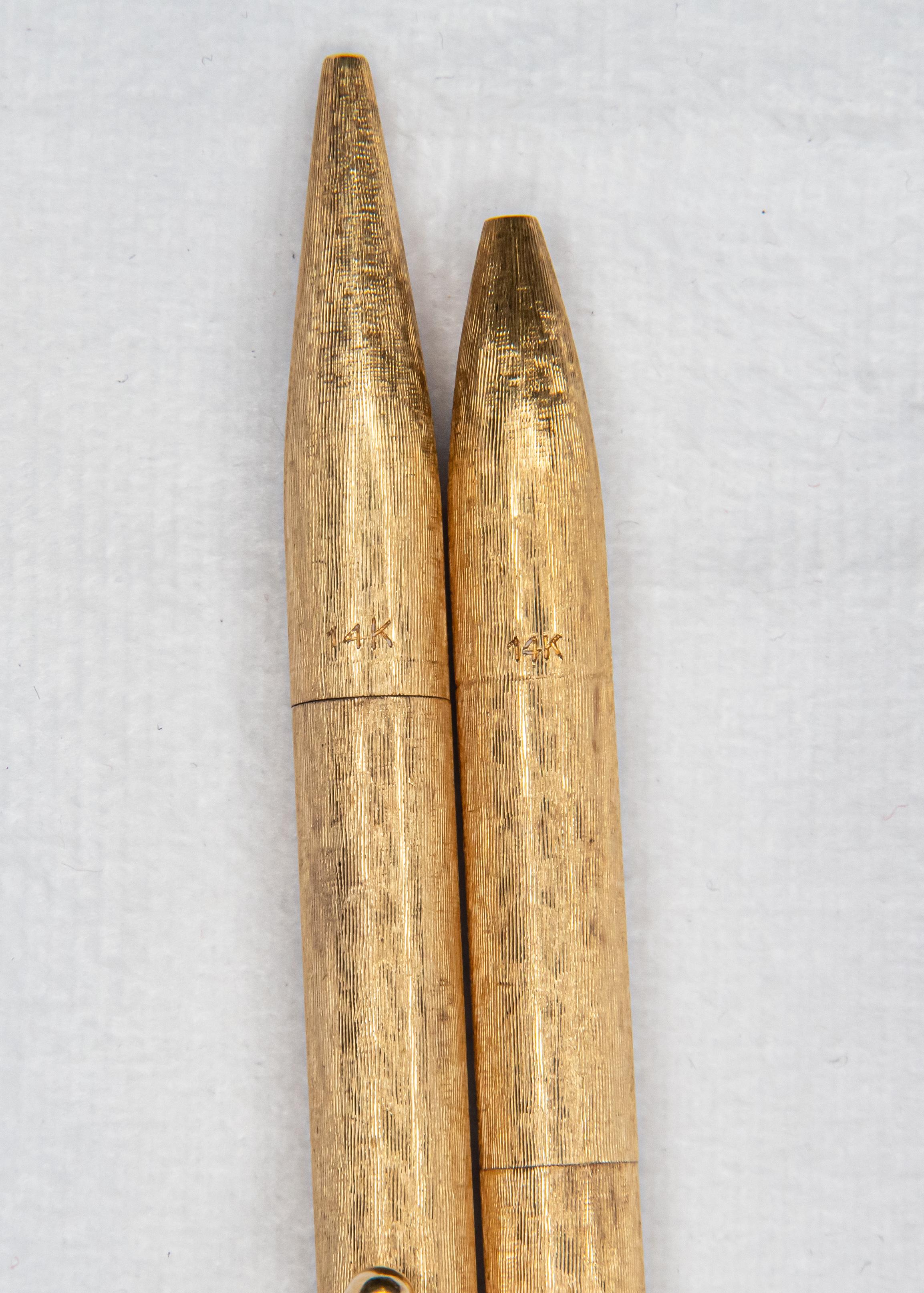 gold pen and pencil set