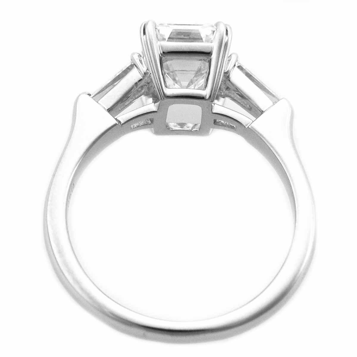 harry winston solitaire emerald-cut engagement ring price