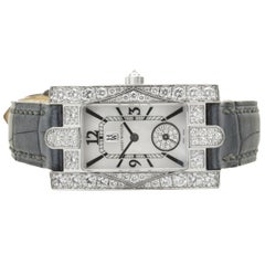 Harry Winston 18 Karat White Gold Diamond Avenue C with Mother of Pearl Dial