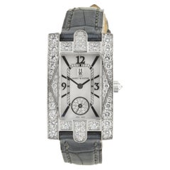 Harry Winston 18 Karat White Gold Diamond Avenue C with Mother of Pearl Dial