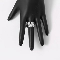 Harry Winston 18 Karat White Gold Heart Diamond Ring