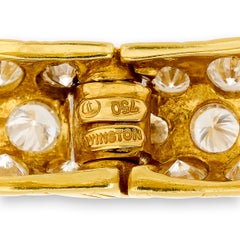 Bracelet Harry Winston en or jaune 18 carats serti de diamants