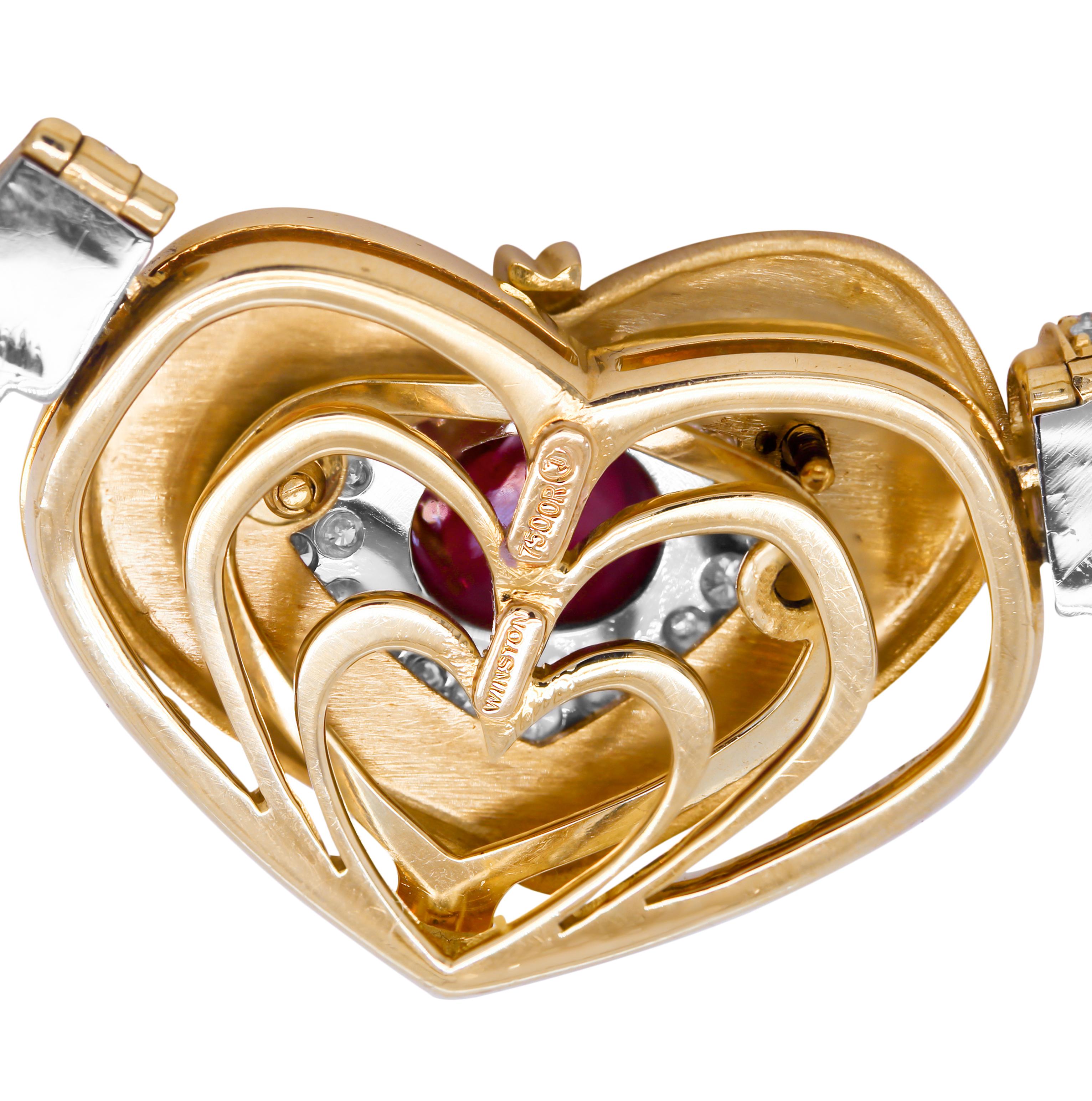 harry winston heart necklace