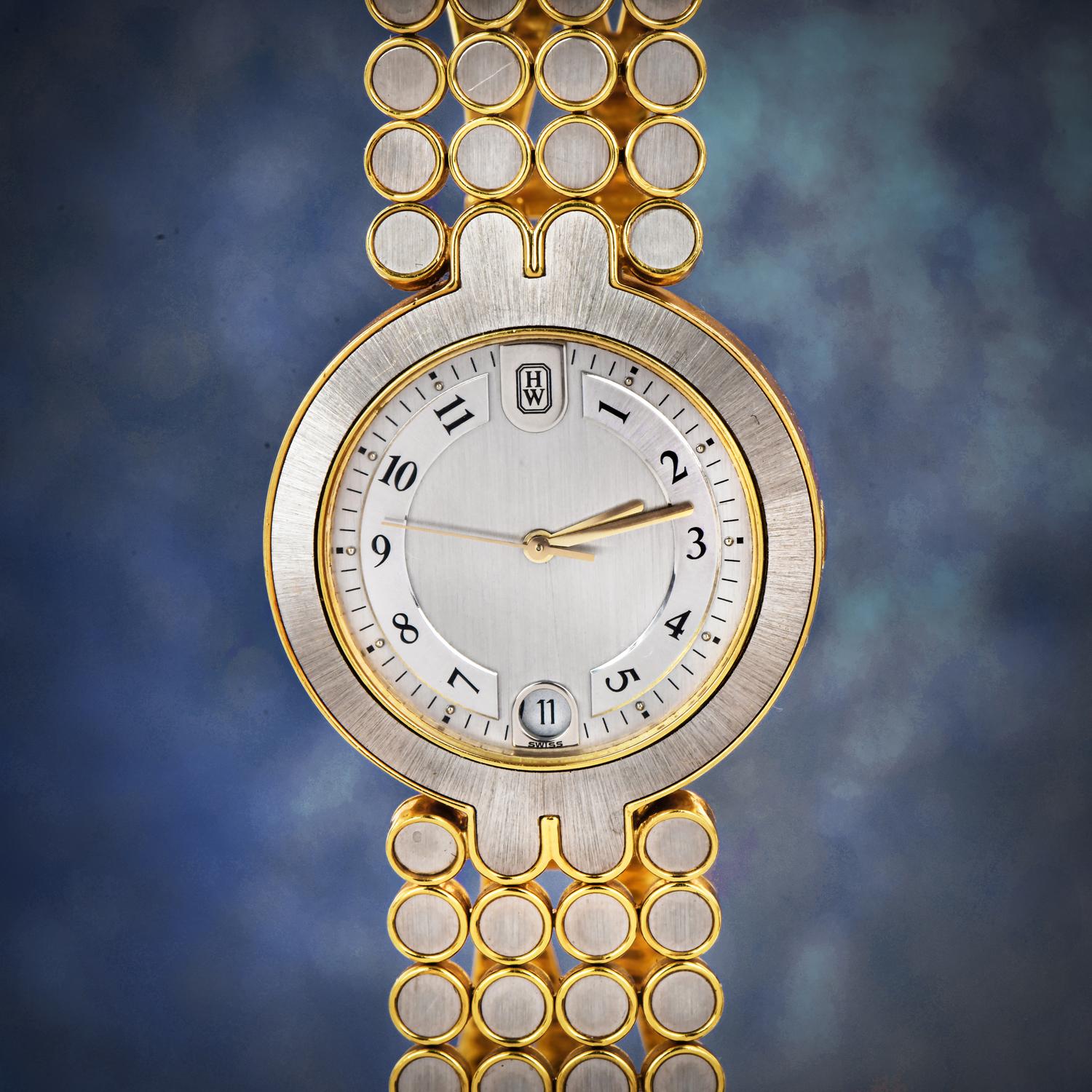 Harry Winston: 18 Karat zweifarbiges Gold  Damen-Quarz-Uhr Ref 1390 3