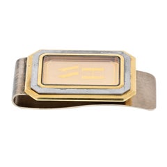 Harry Winston 18K Two Tone Initials HW Money Clip Jewelry