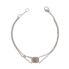 Harry Winston 18k Weißgold Diamant-Kettenarmband