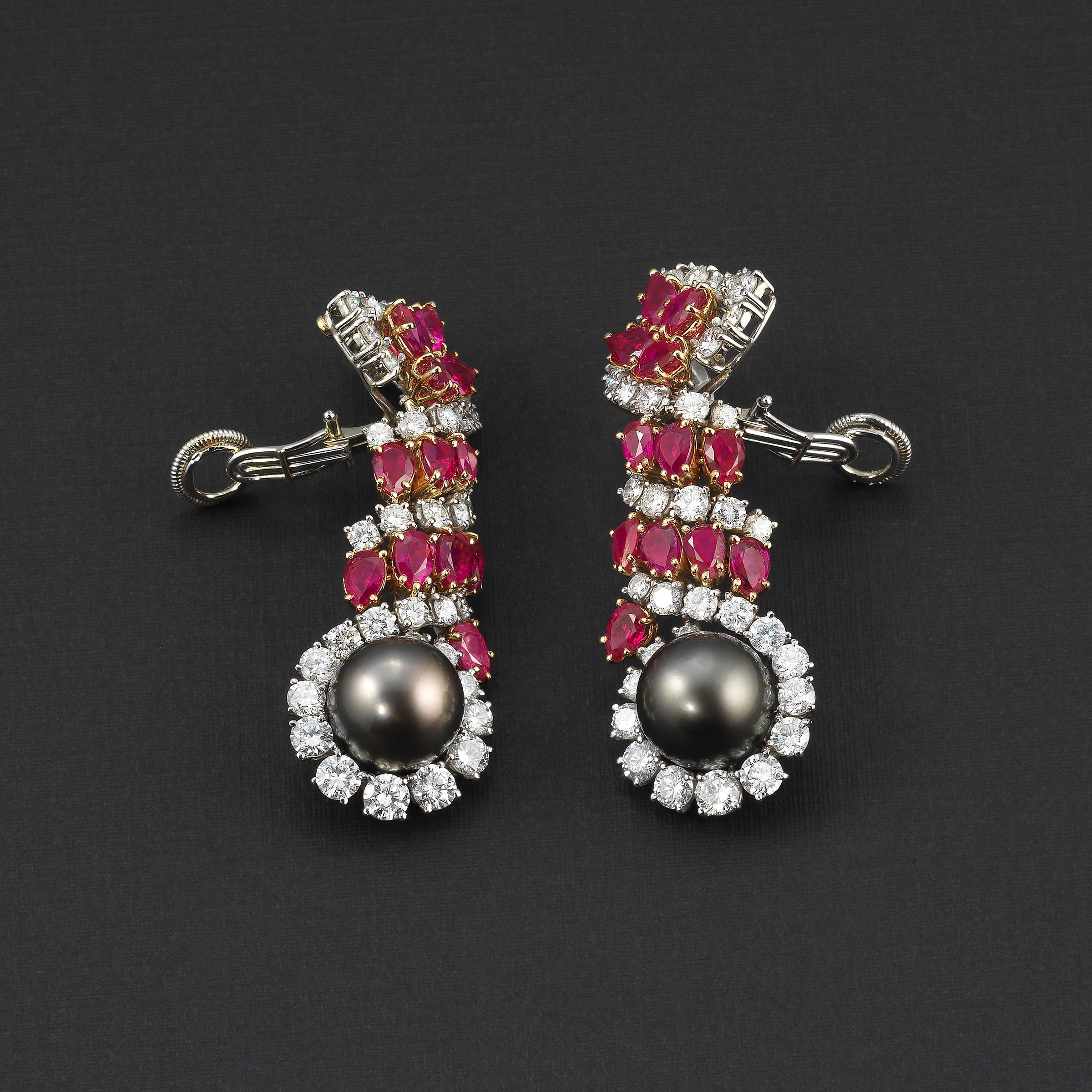harry winston ruby earrings