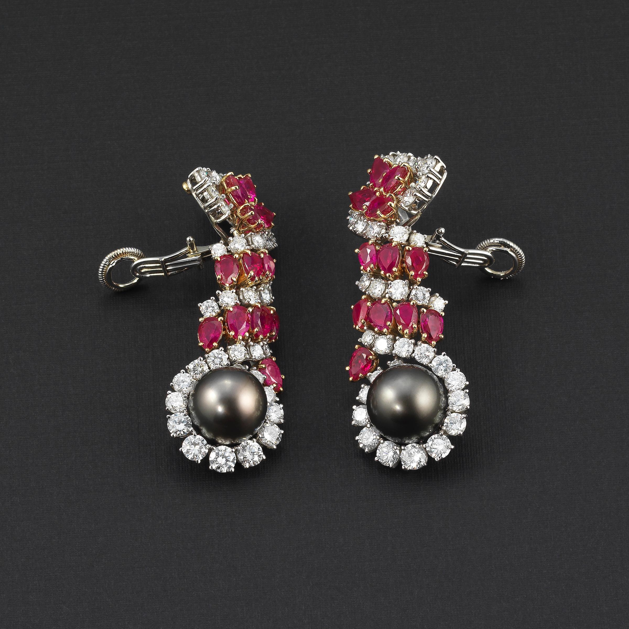 harry winston pearl earrings