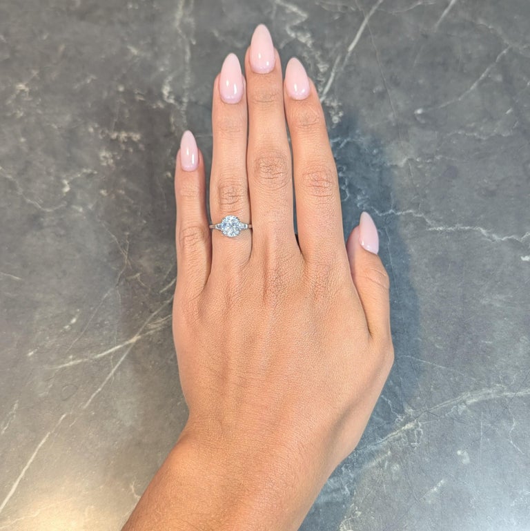 Harry Winston 1978 CTW Oval Cut Diamond Platinum Vintage