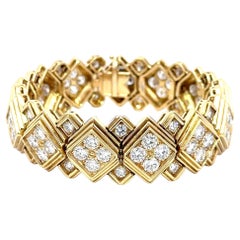 Harry Winston 20ctw Diamant-Armband 18K Gelbgold