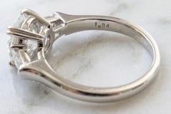 Harry Winston 2.30 Carat Round Brilliant Cut Diamond Three-Stone Engagement Ring