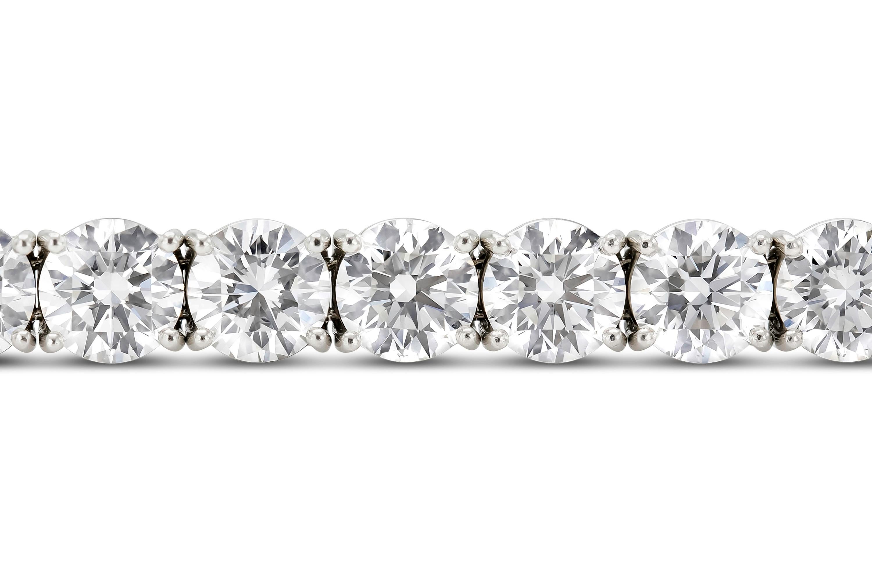 Harry Winston 24,88 Karat Diamant-Tennisarmband (Rundschliff)