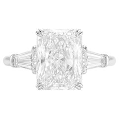 Harry Winston 2,58 Karat Diamant Platin Verlobungsring mit Strahlenschliff