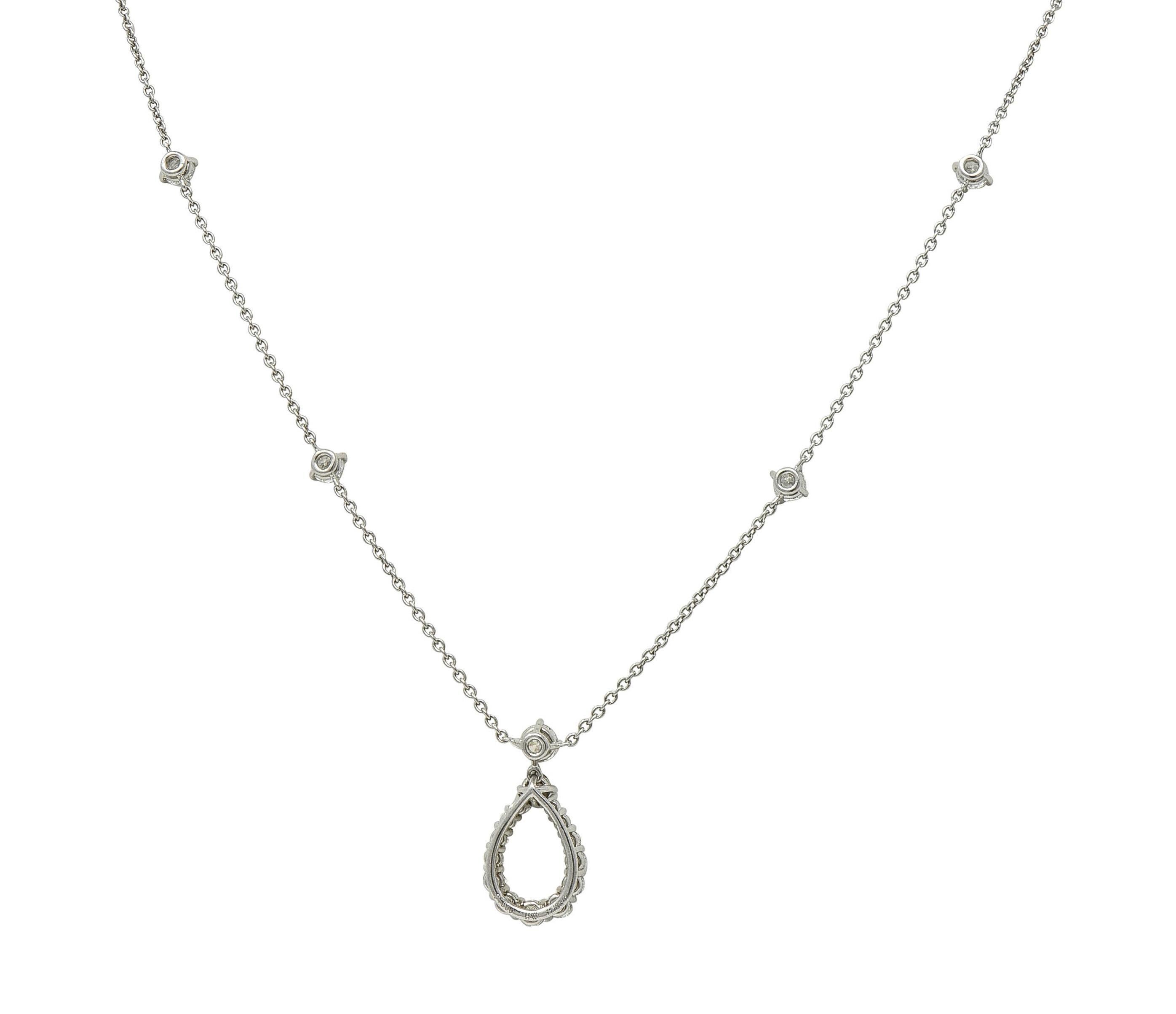 Harry Winston - Collana contemporanea con diamanti in platino da 2,65 CTW - Looping Station in vendita 1