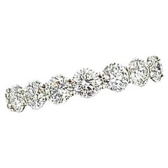 Harry Winston 3 CTW Round Brilliant Diamond Platinum Eternity Band Ring Size 6