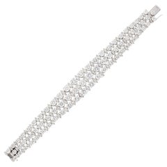 HARRY WINSTON 3 Row Diamond Bracelet
